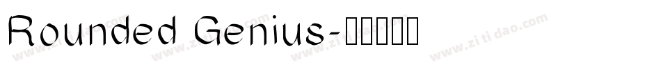 Rounded Genius字体转换